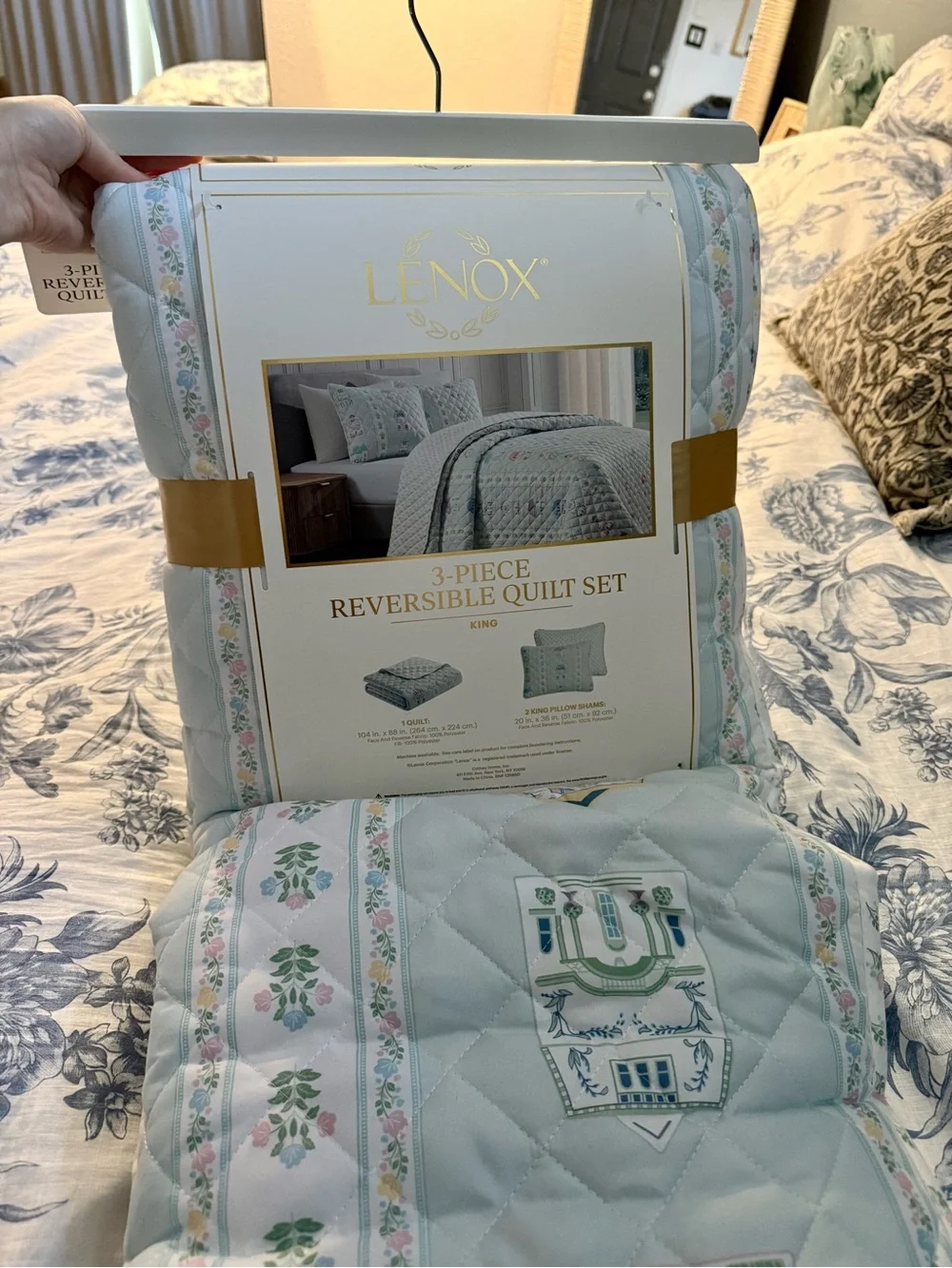 Lenox Spice Village King Reversible Quilt Set
